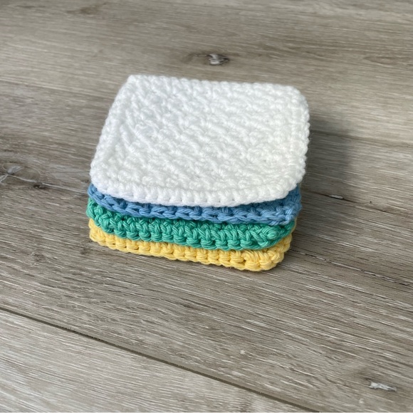 Spring 4x4 Crochet Coasters - Picture 2 of 4